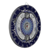 Electric Blue Yin Yang Dartbord (Voorkant Links)