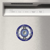 Electric Blue Yin Yang Magneet (Insitu (Vaatwasser))