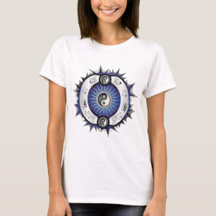 Electric Blue Yin Yang T-shirt