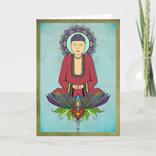 Electric Buddha Wenskaart Kaart (Voorkant)