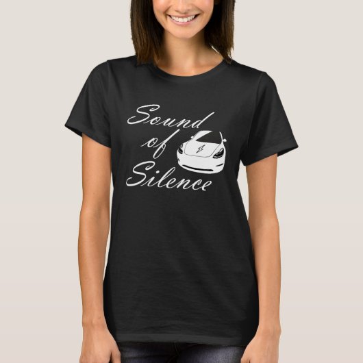 Electric car  sound of silence energy turn t-shirt (Voorkant)