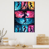 Electric Chaos Pop Art Poster (Keuken)