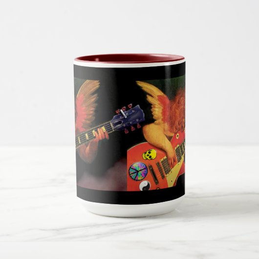 Electric Cherub tweetonige koffie-mok. Mok (Midden)