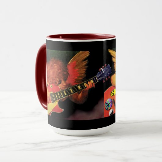 Electric Cherub tweetonige koffie-mok. Mok (Voorkant links)