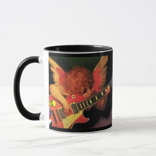 Electric Cherub tweetonige koffie-mok. Mok (Links)