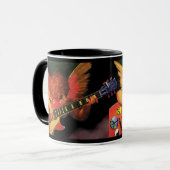 Electric Cherub tweetonige koffie-mok. Mok (Voorkant links)