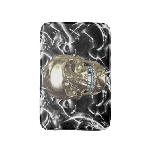 Electric Chrome Skull Bath Mat (Voorkant Verticaal)