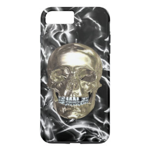 Electric Chrome Skull iPhone 7 Hoesje
