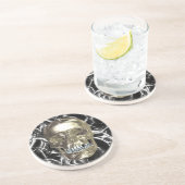 Electric Chrome Skull Onderzetter (Zijkant)