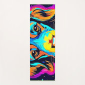 Electric Color Pop Canine Art Yogamat (Voorkant)