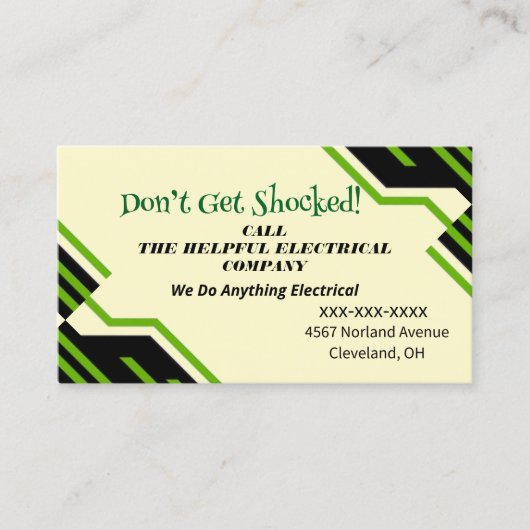 Electric Company Visitekaartje (Voorkant)