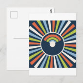 Electric Deco maximalistische 80er Briefkaart (Voorkant / Achterkant)