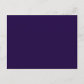 Electric Deep Purple Personalized Trend Color Briefkaart (Voorkant)