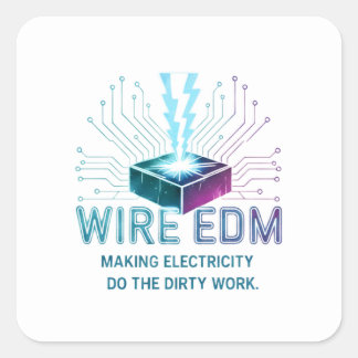 Electric Discharge Machining Phone Case Vierkante Sticker