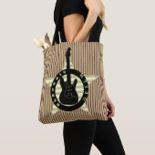 Electric Dream Guitar Rock Star Muziek Cool Stripe Tote Bag (Dichtbij)