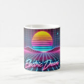Electric Dreams Retro Neon Mok – geïnspireerd op d (Center)