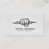 Electric Electrical Electrician Professional  Visitekaartje (Voorkant)