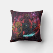 Electric Fantasy Animal Warrior Art Kussen (Achterkant)