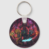 Electric Fantasy Animal Warrior Art Sleutelhanger (Achterkant)