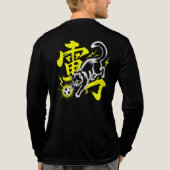 Electric Feline Striker Soccer Fan Gear Tri-Blend Shirt (Achterkant volledig)
