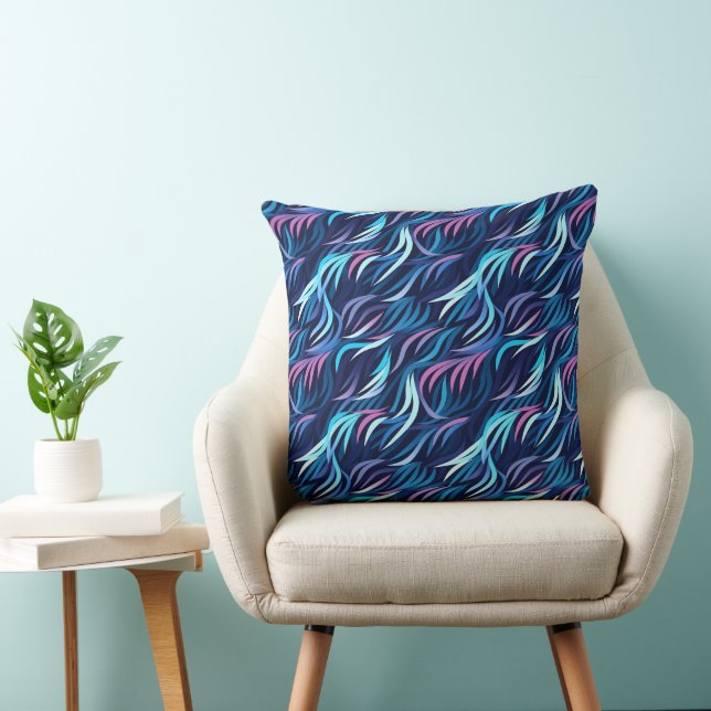 Electric Flora Throw Pillow Kussen (Stoel)
