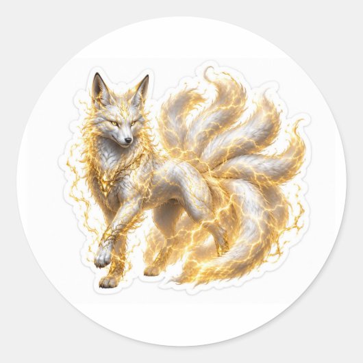 Electric Fox Sticker (Voorkant)