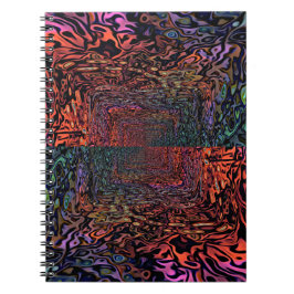 Electric Fractal Kaleidoscope Abstract Design Notitieboek