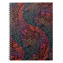 Electric Fractal Kaleidoscope Abstract Design Notitieboek