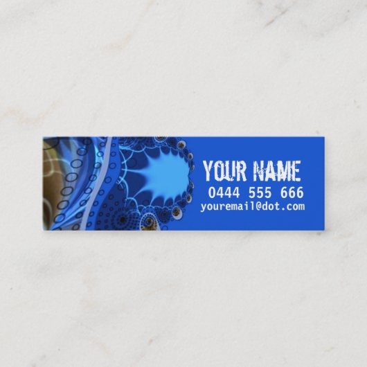 ELECTRIC Fractal Profile Card Mini Visitekaartje (Voorkant)