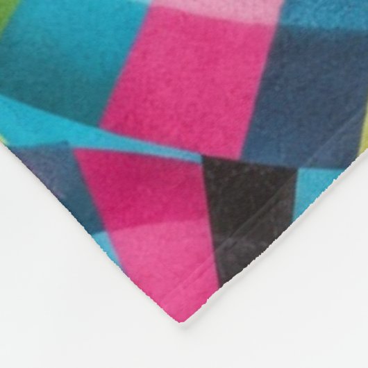 Electric Geometry Radio Waves & Sunrays Art Deco  Fleece Deken (Hoek)