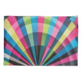 Electric Geometry Radio Waves & Sunrays Art Deco Kussensloop (Achterkant)