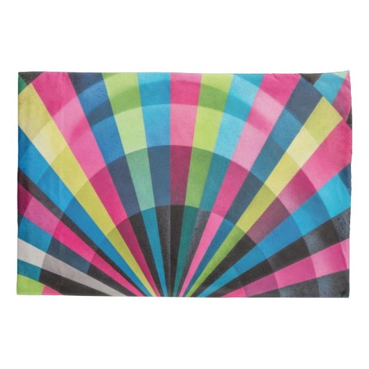 Electric Geometry Radio Waves & Sunrays Art Deco  Kussensloop (Achterkant)