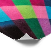 Electric Geometry Radio Waves & Sunrays Art Deco Poster (Hoek)