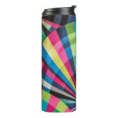 Electric Geometry Radio Waves & Sunrays Art Deco Thermosbeker (Gedraaid links)