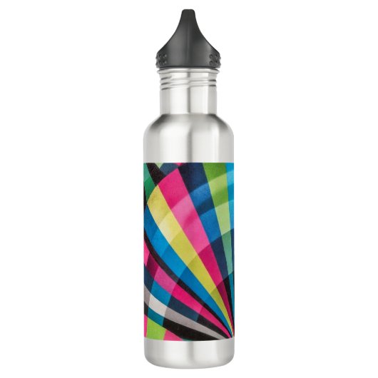 Electric Geometry Radio Waves & Sunrays Art Deco  Waterfles (Links)