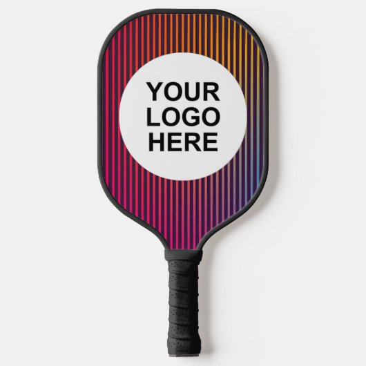 Electric Gradient Business Logo Pickleball Paddle (Voorkant)