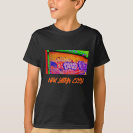 'Electric Graffiti Gates' Kinderen Donkere T-shirt