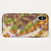 Electric Green Organic Case-Mate iPhone Case (Achterkant (horizontaal))