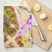 Electric Green Organic Theedoek (Quarter Fold)