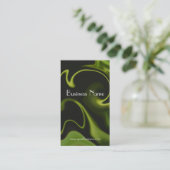 Electric Green Swirl Technology Visitekaartje (Staand voorkant)