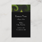 Electric Green Swirl Technology Visitekaartje (Achterkant)