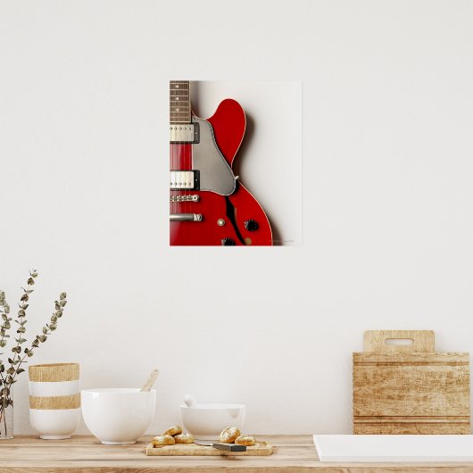 Electric Guitar 12 Poster (Keuken)