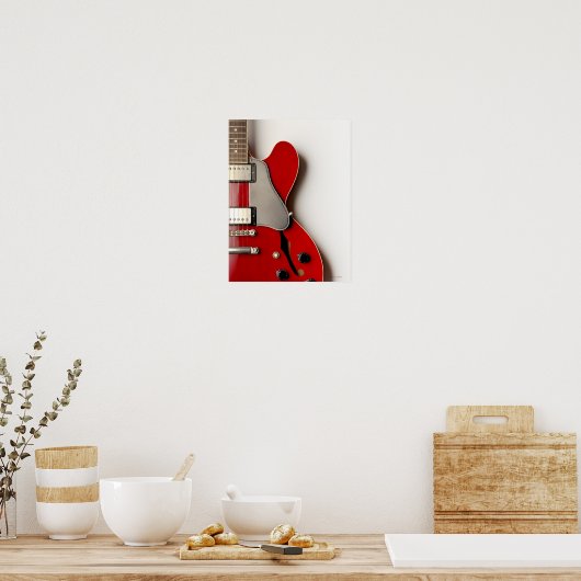 Electric Guitar 7 Poster (Keuken)