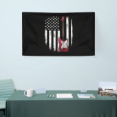 Electric Guitar American Flag Music Player Spandoek (Beurs)