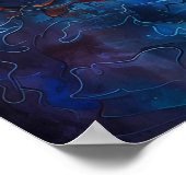 Electric Guitar Art Poster (Hoek)