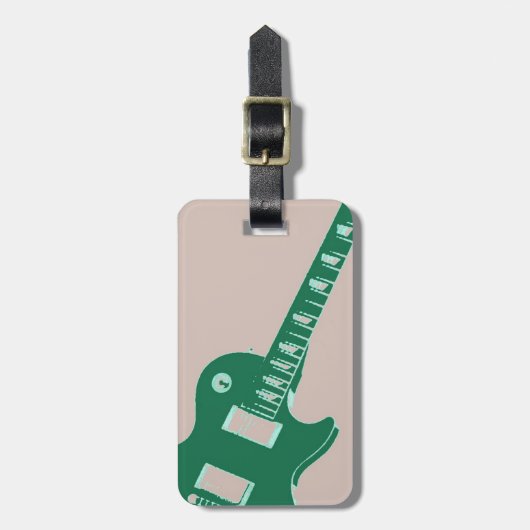 Electric Guitar Bagagelabel (Voorkant verticaal)