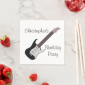 Electric Guitar Birthday Servetten (Insitu)