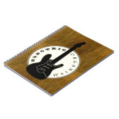 Electric Guitar Black and Gold Notitieboek (Linkerzijde)