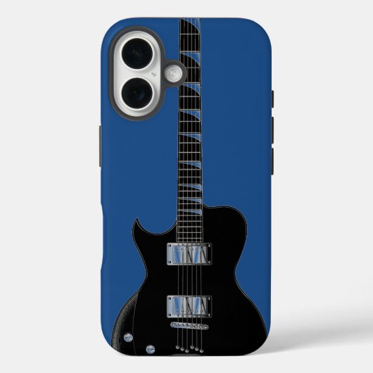 Electric Guitar Blue Pop Art Case-Mate iPhone Case (Achterkant)