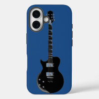 Electric Guitar Blue Pop Art